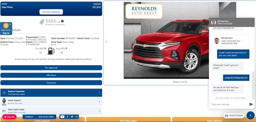 GLive conversation from Gubagoo