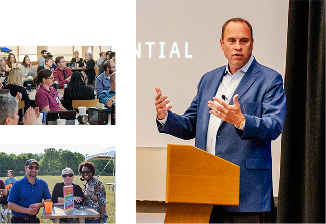 Image collage of various Reynolds activities